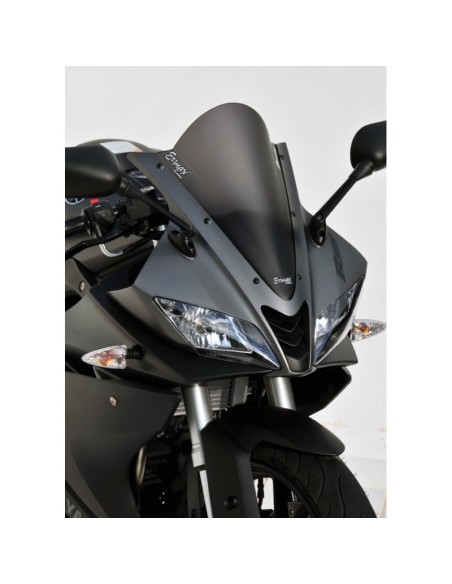 Bulle Aéromax Ermax pour YZF R 125 2015/2018 Couleur Ermax:Rouge Satin (opaque)
