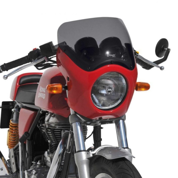 Déflecteur tête de fourche CAFÉ RACER Ermax (+ Bulle et fixation) pour Royal Enfield Continental GT 