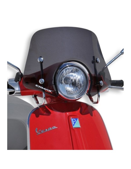 Saute vent Piccolo Ermax pour Vespa Primavera 50/125 2014/2023 Couleur Ermax:Noir satin (opaque)