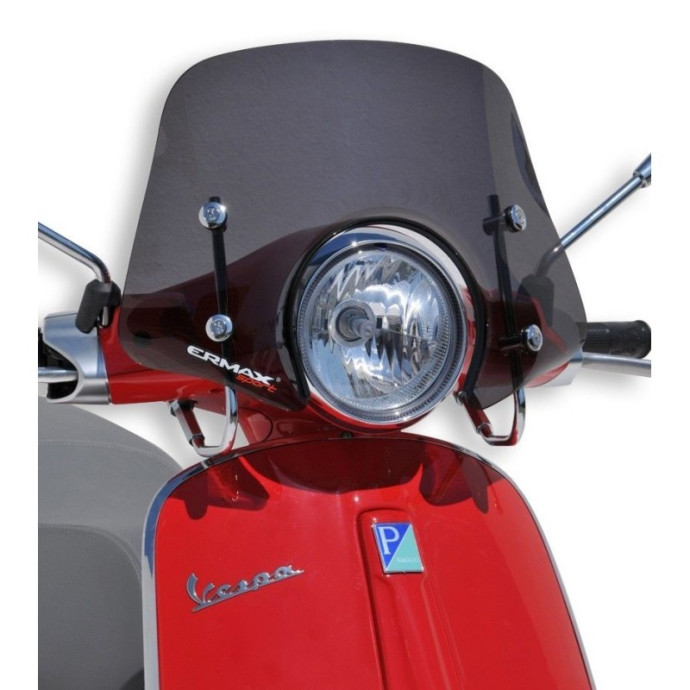 Saute vent Piccolo Ermax pour Vespa Primavera 50/125 2014/2023 Couleur Ermax:Noir satin (opaque)