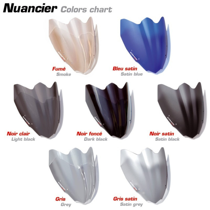 Saute vent double galbe 32 cm(+kit de fixation)  Ermax pour F 800 R  2009/2014 