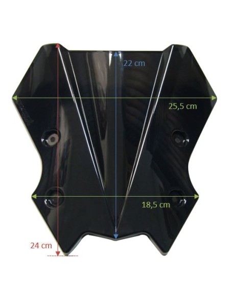 Saute vent hypersport Ermax pour MT07(FZ 7) 2021/2023 