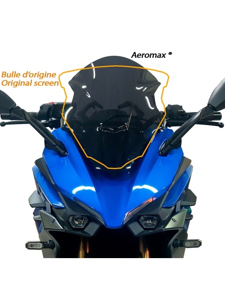 Bulle Aéromax taille origine Ermax pour GSX S 1000 GT 2022/2023 