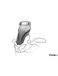Bulle Touring Plus Avec Visière 8919 Puig pour Yamaha MT10 2016 et +, MT10SP 2017-2021 