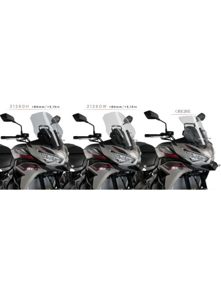 Bulle Touring haute protection  21260 Puig pour Kawasaki Versys 650 2022 et + 