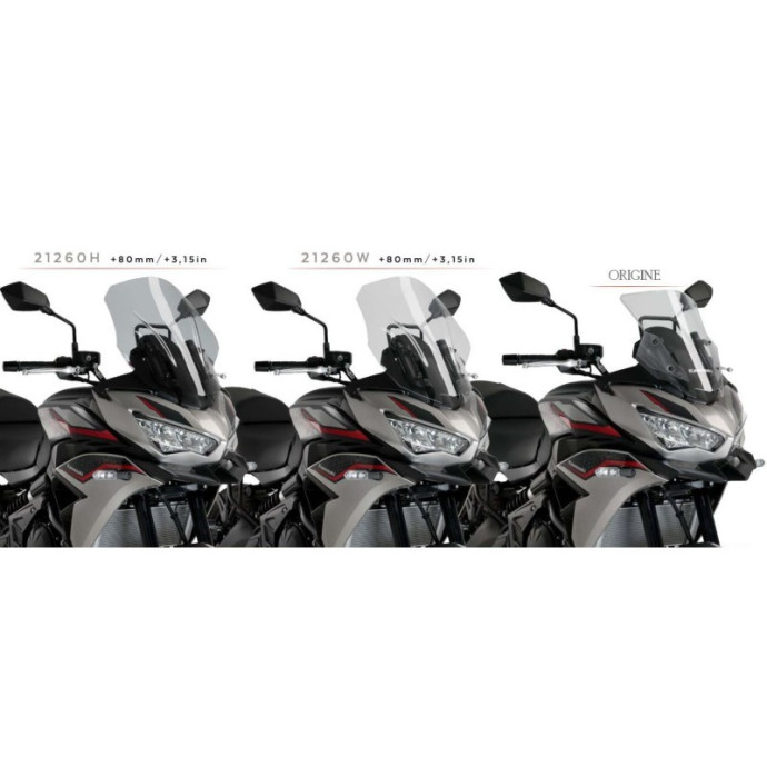 Bulle Touring haute protection  21260 Puig pour Kawasaki Versys 650 2022 et + 