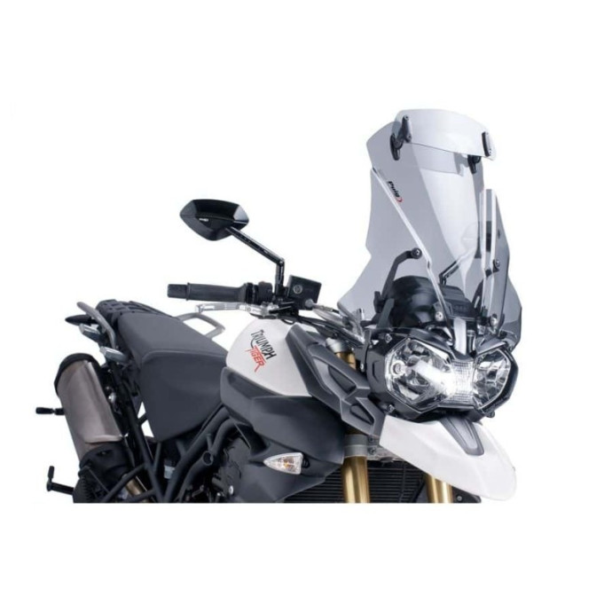 Bulle Haute protection Touring avec déflecteur 5918H Puig pour Triumph Tiger 800 2011-2017 Nom déclinaisons:Fumé Clair