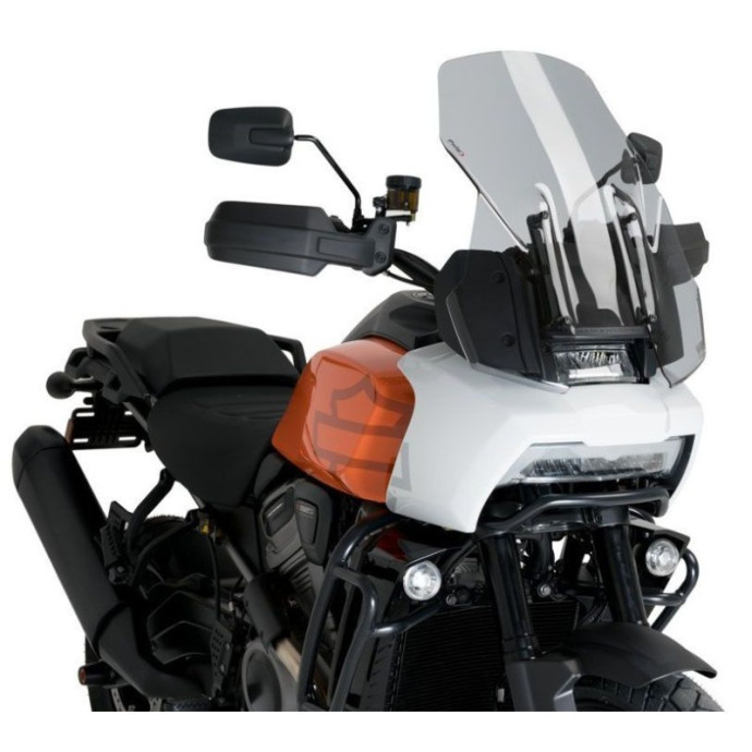 Bulle Touring  20840 Puig 57cm pour Harley Davidson PAN AMERICA 1250 2021 et + Nom déclinaisons:Fumé Clair