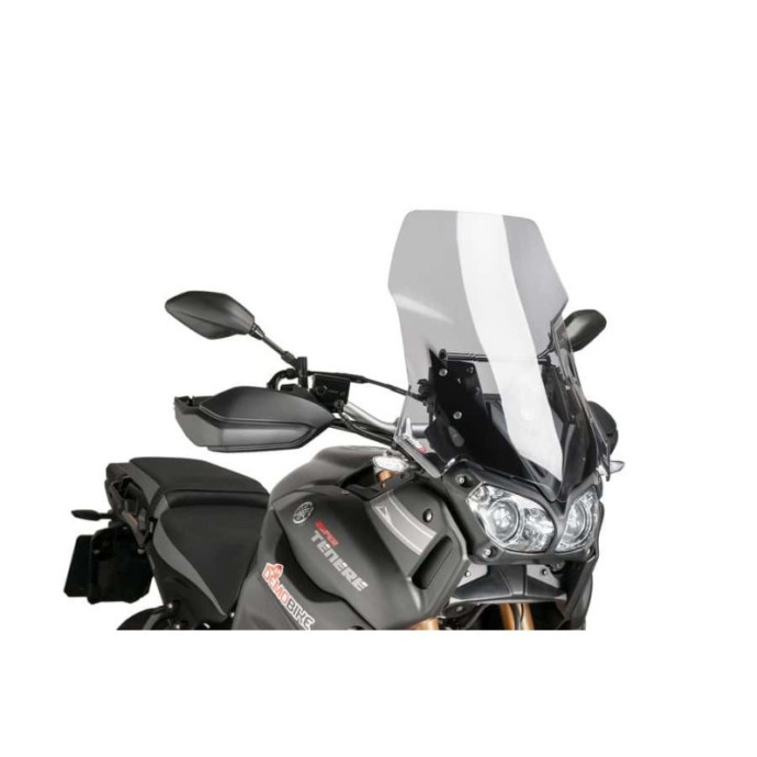 Bulle Touring 7541 PUIG, 60cm, pour Yamaha XT1200Z SUPER TENERE 2014 et + Nom déclinaisons:Fumé Clair