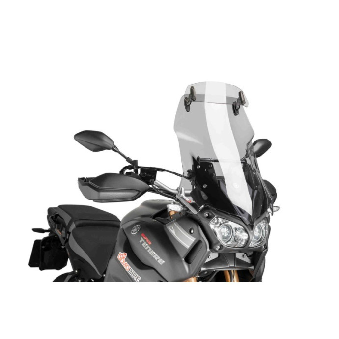 Bulle Touring avec déflecteur 7600H PUIG pour Yamaha XT1200Z SUPER TENERE 2014 et + Nom déclinaisons:Fumé Clair