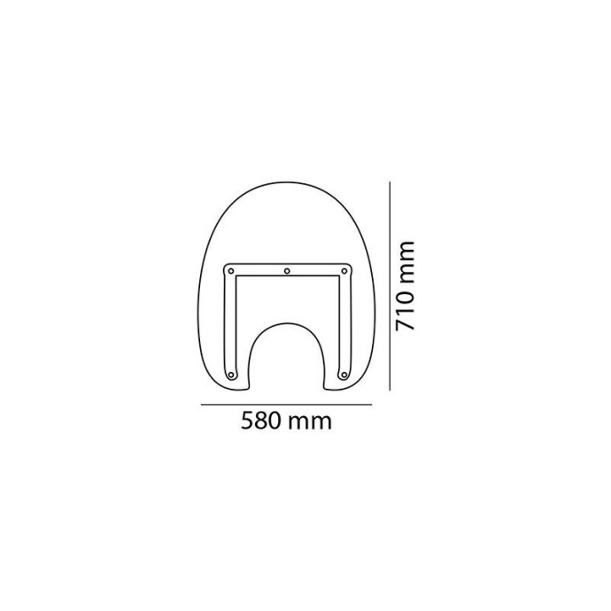 Pare-brise America III 1129 Puig pour Daelim, Harley Davidson, Honda, Kawasaki, Kymco, Suzuki, Yamaha Couleur Puig:Transparent