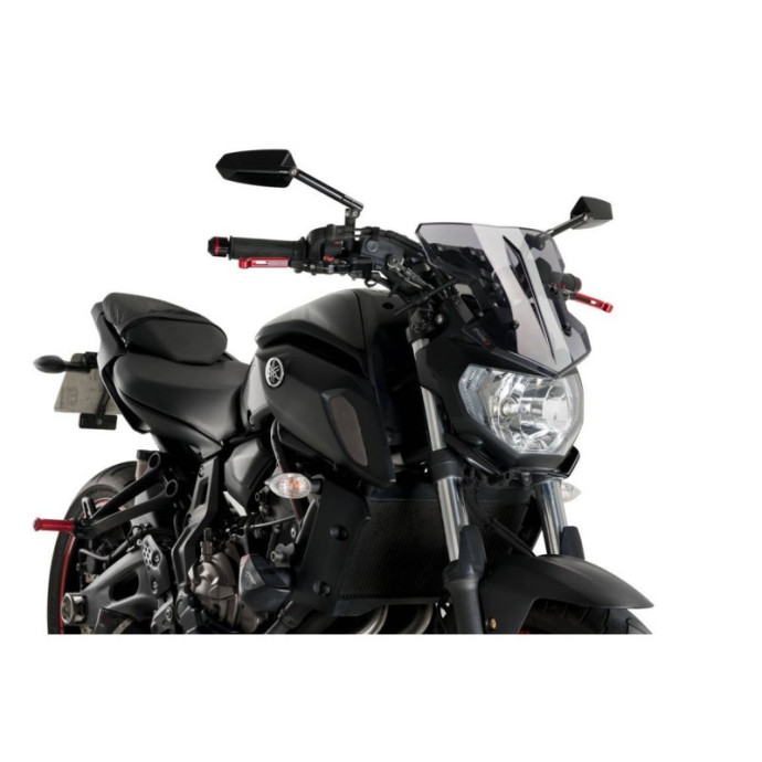 Pare-brise Flanker 20337 PUIG pour Yamaha MT07 2017 et +, MT09 2013-2016 Couleur Puig:Fumé Clair