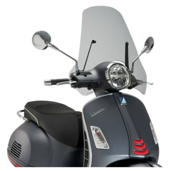 Pare-Brise GTS Touring 20501 Puig pour Piaggio Vespa GTS125 et GTS300 2007 et + Couleur Puig:Fumé Clair