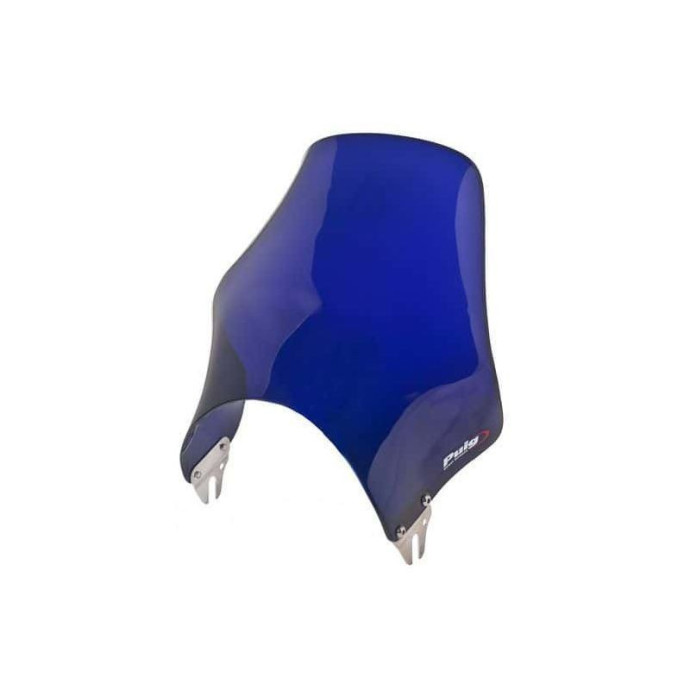 Pare-brise Naked 4320, saute-vent court pour phare rond. Plusieurs couleurs au choix. Couleur Puig:Bleu
