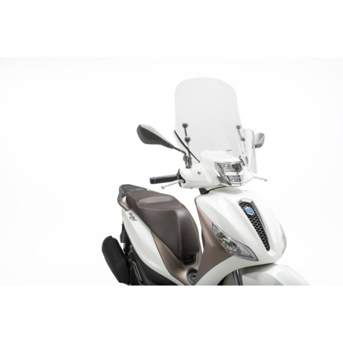 Pare-brise T.X. 20288 Puig pour Piaggio MEDLEY 125, 125S, 150, 150S 2020 et + Couleur Puig:Transparent