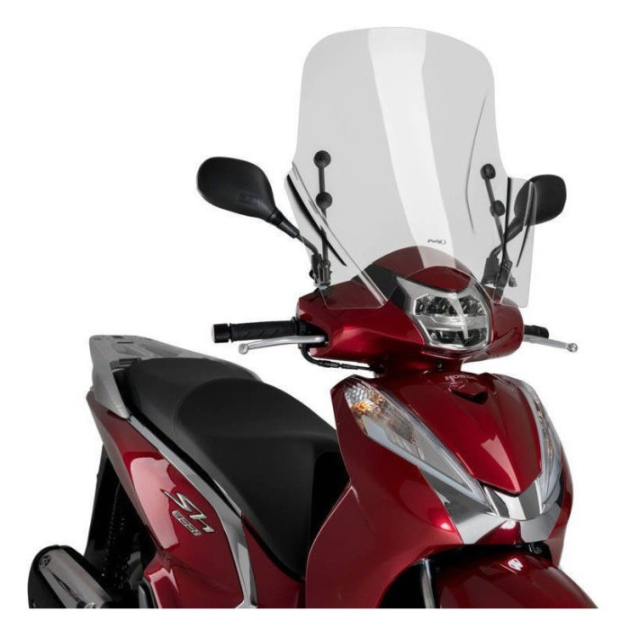Pare-brise T.X. 20316 Puig pour Honda SCOOPY SH300i 2015 et + Couleur Puig:Transparent