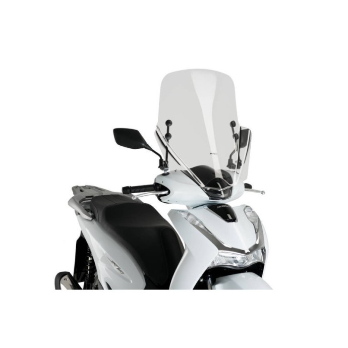 Pare-brise T.X. PUIG  20365 pour Honda SCOOPY SH125i  2020 et + Couleur Puig:Transparent