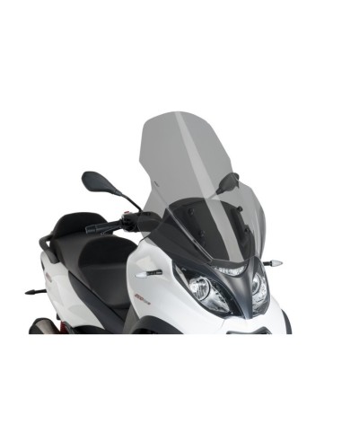 Pare-brise V-Tech Line Touring  1666 PUIG pour Piaggio MP3 350, MP3 500 HPE ABS ASR, MP3 500 HPE BUSINESS ABS ASR 