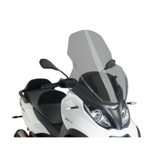 Pare-brise V-Tech Line Touring  1666 PUIG pour Piaggio MP3 350, MP3 500 HPE ABS ASR, MP3 500 HPE BUSINESS ABS ASR Couleur Puig:F