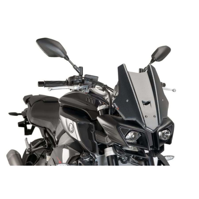 Puig - Bulle Racing 8917 - Yamaha MT-10 2016-2019, MT-10 SP 2017-2019, FZ-10 2016-2017 Couleur Puig:Apparence Carbone