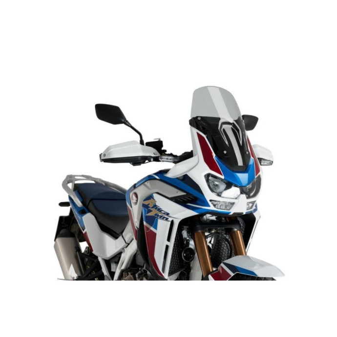 Puig - Bulle Touring  3820, 45cm, pour Honda CRF1100L AFRICA TWIN ADVENTURE SPORTS 2020 Couleur Puig:Fumé Clair