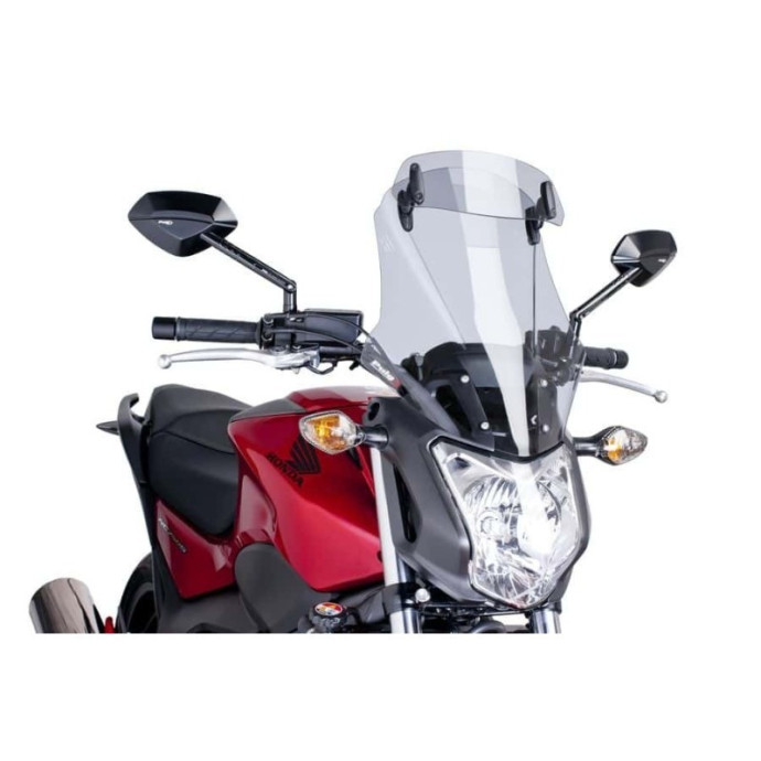 Puig - Bulle Touring avec déflecteur 6001H - Honda NC700S 2012-2013, NC750S 2014-2019 Couleur Puig:Fumé Clair