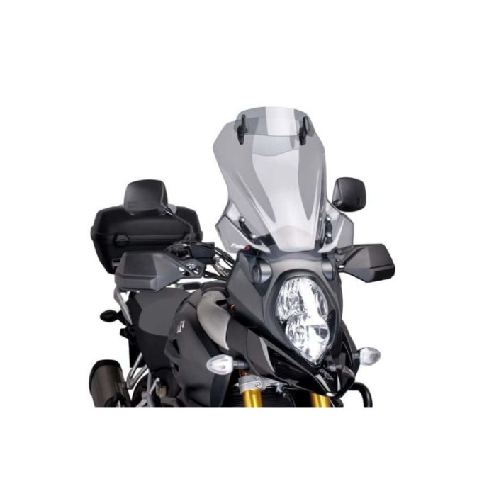 Puig - Bulle Touring avec déflecteur 7230H - Suzuki DL1000 V-STROM 2014-2019, DL1000XT V-STROM 2017-2019 Couleur Puig:Fumé Clair