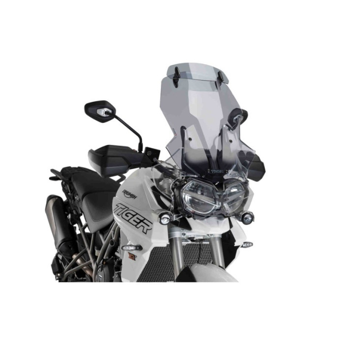 Puig - Bulle Touring avec déflecteur 9658H - Triumph Tiger 800 XRX, XCX 2018+ Couleur Puig:Fumé Clair