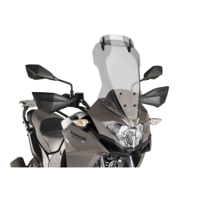 Puig - Bulle Touring avec déflecteur 9713H - Kawasaki VERSYS-X 300 2017-2019 Couleur Puig:Fumé Clair