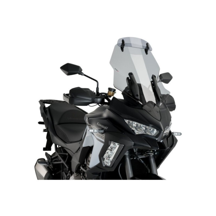 Puig - Bulle Touring Avec Visière 3731 - Kawasaki VERSYS 1000 TOURER 2019-2020, VERSYS 1000 GRAND TOURER ... Couleur Puig:Fumé C