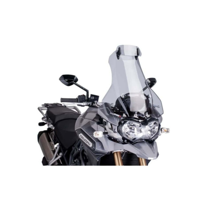 Puig - Bulle Touring Avec Visière 6006 - Triumph TIGER EXPLORER 2012-2015, TIGER EXPLORER XC 2013-2015 Couleur Puig:Fumé Clair