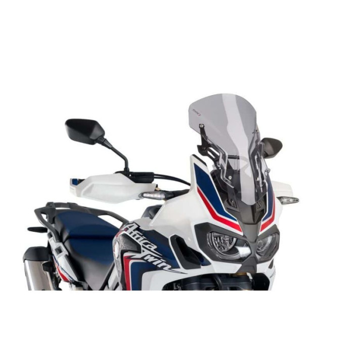 Puig - Bulle Touring Racing réglable 9155 - Honda CRF1000L AFRICA TWIN 2016-2019, CRF1000L AFRICA TWIN ... Couleur Puig:Fumé Cla