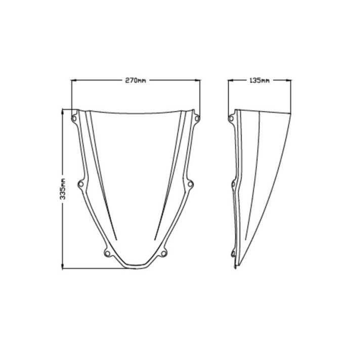 Puig - Bulle Z-Racing 20313 pour Honda CBR1000RR-R FIREBLADE / SP 2020 et + 