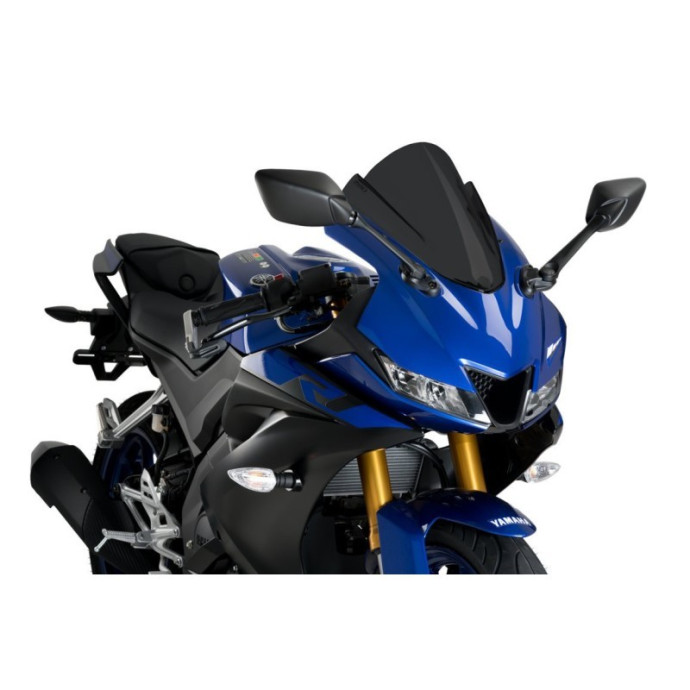 Puig - Bulle Z-Racing 3619 - Yamaha YZF-R125 2019 et + Couleur Puig:Apparence Carbone