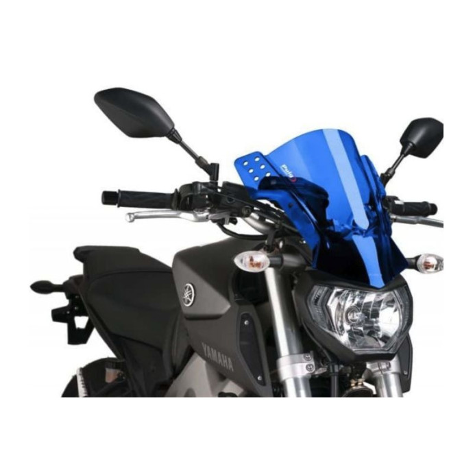 Puig - Pare-brise Rafale 6894 - Yamaha MT07 2014 et +, MT09 2013-2016 Couleur Puig:Bleu