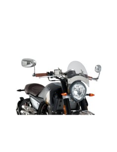 Puig - Pare-brise Roadster  5932 universel - FIXATIONS AU GUIDON DE 22/26 mm.  2