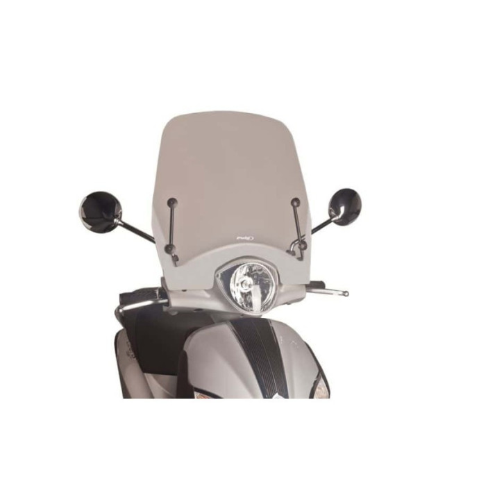 Puig - Pare-brise T.S. 5850 - Piaggio LIBERTY 50 et 125 11 et +, LIBERTY 50 et 125 S 17 et +, LIBERTY 150 11-16 Couleur Puig:Tra