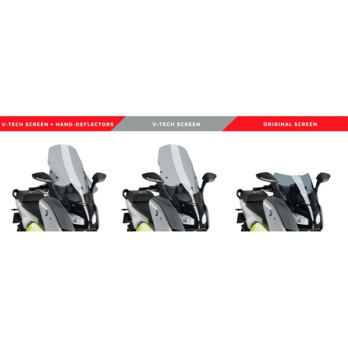Puig - Pare-brise V-Tech Line Touring  1769 - BMW C EVOLUTION 2015-2019 Couleur Puig:Fumé Clair