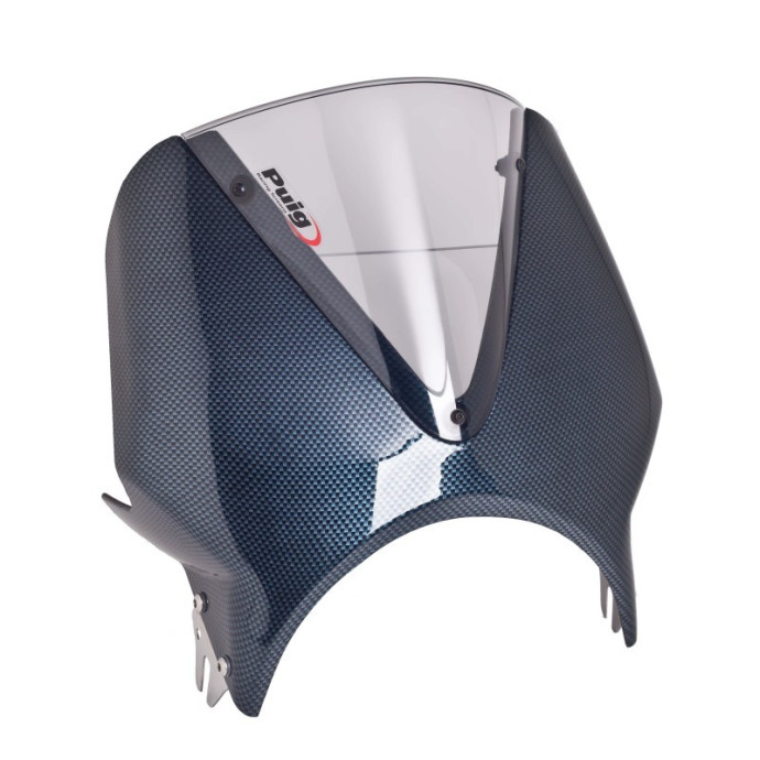 Puig - Pare-brise Vision 1516 Universel(le)(s) Couleur Puig:Apparence Carbone