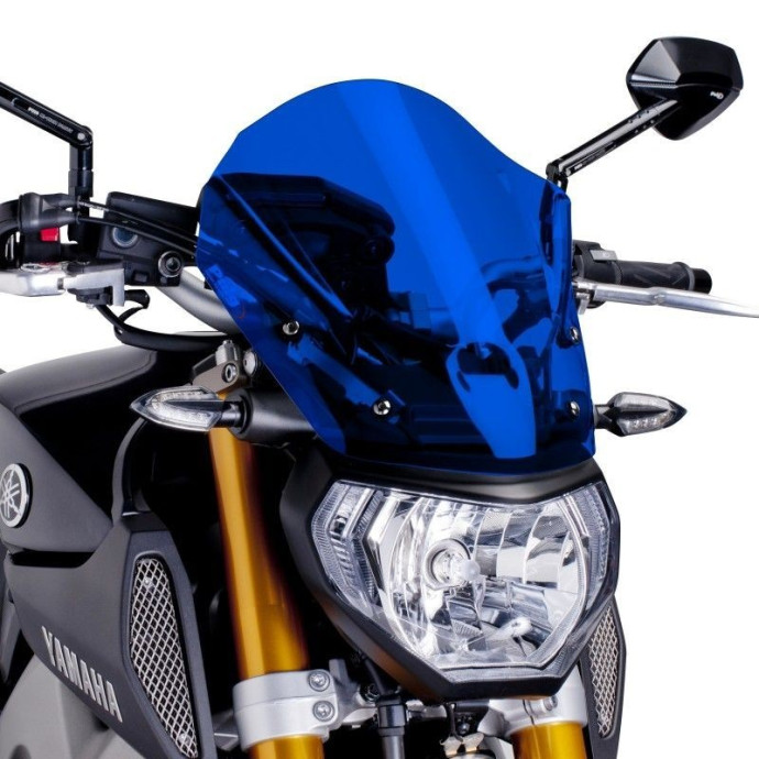 Puig - Saut de vent Naked New Generation Touring 6861 - Yamaha MT-09 2013-2016 Couleur Puig:Bleu