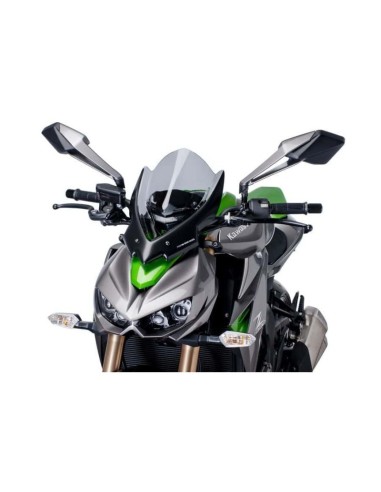 Puig - Saut de vent Naked New Generation Touring 7514 - Kawasaki Z1000 2014-2018, Z1000R 2017-2019 Couleur Puig:Fumé Clair