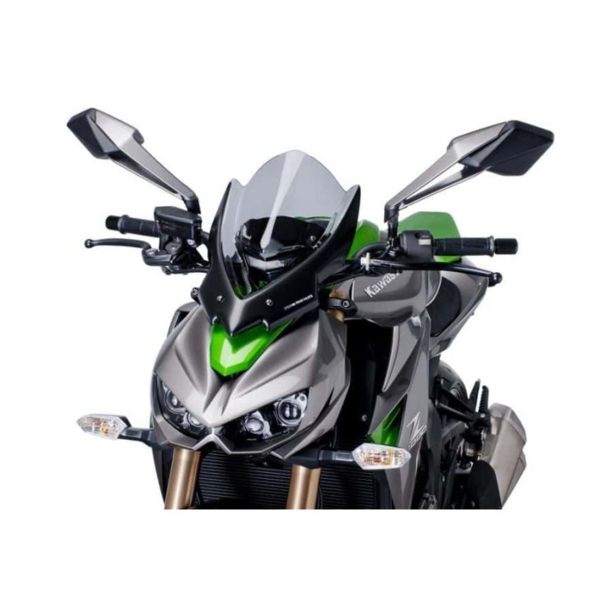 Puig - Saut de vent Naked New Generation Touring 7514 - Kawasaki Z1000 2014-2018, Z1000R 2017-2019 Couleur Puig:Fumé Clair