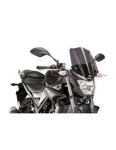 Puig - Saut de vent Naked New Generation Touring 8932 - Yamaha MT-03 2016-2019 Couleur Puig:Fumé Foncé