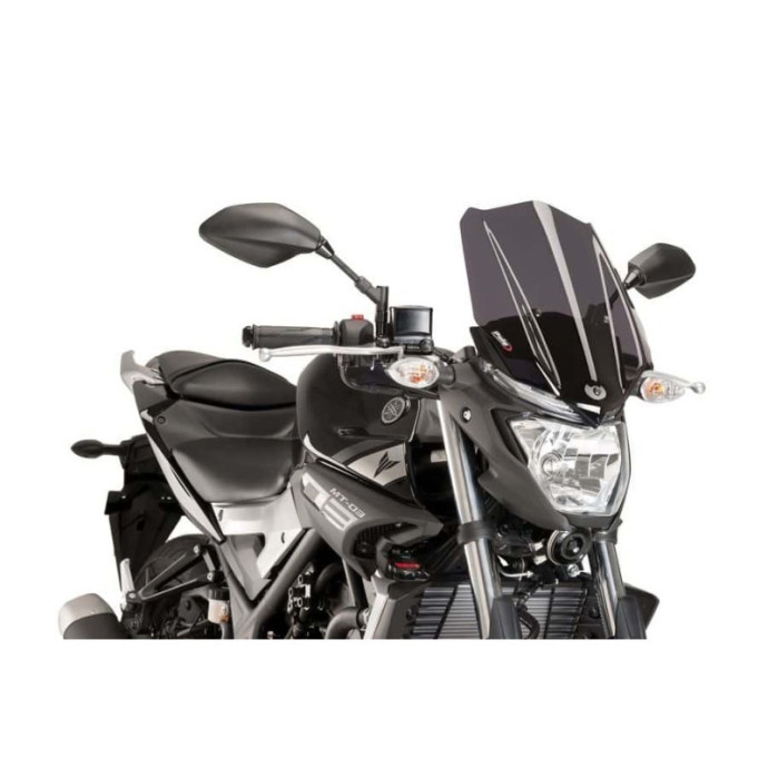 Puig - Saut de vent Naked New Generation Touring 8932 - Yamaha MT-03 2016-2019 Couleur Puig:Fumé Foncé