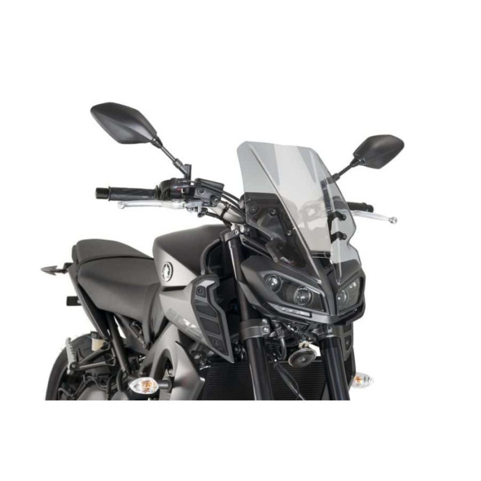Puig - Saut de vent Naked New Generation Touring 9377 - Yamaha MT-09 2017-2019, MT-09 SP 2018-2019, FZ-09... Couleur Puig:Fumé C
