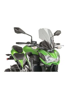 Puig - Saut de vent Naked New Generation Touring 9392 - Kawasaki Z900 2017-2019 Couleur Puig:Fumé Clair