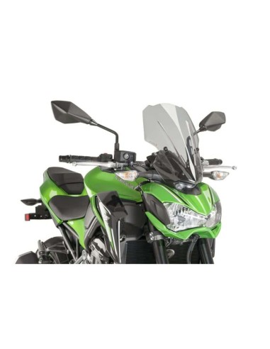 Puig - Saut de vent Naked New Generation Touring 9392 - Kawasaki Z900 2017-2019 Couleur Puig:Fumé Clair