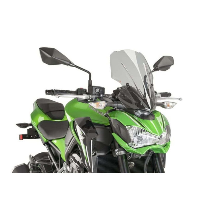 Puig - Saut de vent Naked New Generation Touring 9392 - Kawasaki Z900 2017-2019 Couleur Puig:Fumé Clair