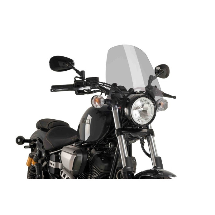 Puig - Saut de vent Naked New Generation Touring 9438 - Yamaha XV950 2013 et + Couleur Puig:Fumé Clair