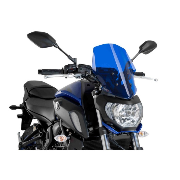 Puig - Saut de vent Naked New Generation Touring 9667 - Yamaha MT-07 2018-2019 Couleur Puig:Bleu
